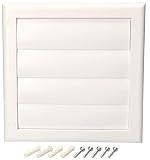 KOTARBAU® Lüftungsgitter 140x140 mm Weiß Abdeckhaube mit Verschließbaren L