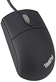 Lenovo 31P7410 3-Tasten Maus mit PS/2 und USB-Anschluss, Schw