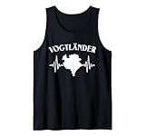 Vogtländer EKG Sachsen Geschenk Vogtlandkreis Motiv Tank Top