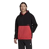 adidas Originals Men's Adventure Polarfleece Hoodie, Black, M