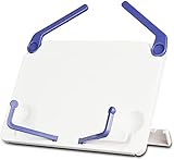 Blcnk Chi 1983 Musikständer Musikständer Verstellbare Buchhalter Schreibtisch Tragbare Bücherstände Winkel Einstellbar Buchständer Notenständer, 5 Farben Musikinstrumente (Color : Weiß)