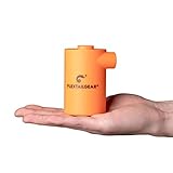 FLEXTAILGEAR MAX Pump 2020, Tragbare Luftpumpe mit 3600-mAh-Batterie, wiederaufladbare USD-Luftpumpe zum schnellen Aufblasen und Entleeren, für Luftmatratzen, Poolspielzeug, Schwimmringe, (Orange)