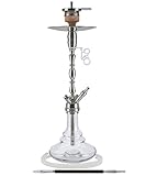 AMY Hammer Steel SS08 clear | Edelstahl Shisha Wasserpfeife mit Molassefäng