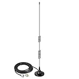 Bingfu Mobile Funkgerät Antenne Dualband VHF UHF 136-174MHz 400-520MHz Amateurfunkantenne Magnetfuß PL259 Stecker Antenne für BTECH ICOM Kenwood Midland Yaesu TYT AnyTone Mobiles Amateurfunkg