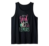 Tierliebhaber Mädchen Geschenk Lemur Tank Top