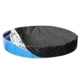 Pool Poolabdeckung Runde - 366CM/122CM/162CM/8ft/10ft Wasserdichtes Oxford-Tuch Abdeckplane für Schwimmbecken - Solarmatten fü