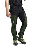 RevolutionRace Herren RVRC GP Pants, Hose zum Wandern und für viele Outdoor-Aktivitäten, Forest Green, XL