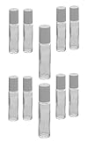 Glas Deostick zu 10ml, Kosmetex Deo-Roller zum selbst Befüllen, 10× 10