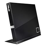 ASUS SBW-06D2X-U Blu-ray Slim-Brenner (M-Disc-Unterstützung, kompatibel mit Windows 7 / 8 / 10 / 11 und Mac OS, 6-fache Blu-ray-Lesegeschwindigkeit) schw