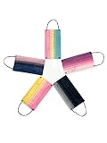 Ur 50 Mehrfarbige chirurgische Masken - 3-lagige Einwegmasken - CE-Kennzeichnung - Typ IIR- 2R- - Norm EN14683:2019-3 Lagen - Medizinprodukt - Medizinische Masken Farb