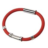 Yiifunglong Personalisiertes elegantes zartes Armband,Armband Safe Effektives Silikon Unisex Anti-Statik-Armband für Outdoor - Rot D