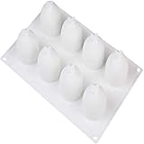 OrangeClub 8 Löcher Eier Silikonform Ei Mousse Mould Schokoladenform Silikon Backform 3D DIY Backformen Backen Cupcake F