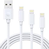 Marchpower iPhone Ladekabel, 1M 2M 3M Lightning Kabel 3 Pack MFi Zertifiziert iPhone 12 Kabel Kompatibilität mit iPhone SE 2020 12 11 Pro XS Max XR X 8 Plus 7 Plus 6 Plus 5s 5 iPad Airpods-Weiß