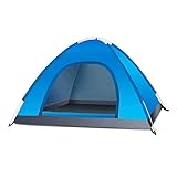 LZL Zelt Außen Sonne und Regenfest-Zelt for 2-3 Personen Vollautomatische verdickte Doppel Camping Feldzelt Campingzelte (Color : E)