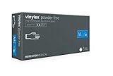 Vinylhandschuhe | XS - XL | VINYLEX POWDER FREE Einweghandschuhe Puderfrei Latexfrei Glatt Transparent Vinyl-Handschuhe Einmalschutz, Größe:S - 100 Stück