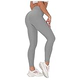 Damen Push Up Leggings Tik Tok Sporthose High Waist Anti Cellulite Sportleggings Blickdicht Booty Lifting Leggings Sexy Yog