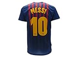 Fußballtrikot Barcelona Lionel Messi 10, zugelassene Replica 2018–2019, für Kinder (2, 4, 6, 8, 10, 12, 14 Jahre) und Erwachsene (Größe S, M, L, XL), blau, Talla XLarg