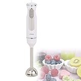 Pürierstab Edelstahl Stabmixer 600 Watt - Mixstab Turbotaste Abnehmbarer Mixfuß - Mixer zum Pürieren von Babynahrung Suppen Soßen und Smoothies - Zerkleinerer Edelstahlkling