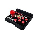 YZQ Autoteile 4-in-1-Retro-Arcade-Spiel Joystick-Station USB C. Verdrahtet Turbo Kämpfender Rocker-Controller fit for PS3 / PC/Android-Spiele-Konsole (Color : Black)