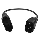Nrpfell Power Kabel, IEC 320 C14 Stecker Stecker eine EuroppIsches CEE 7/16 2-Poliges Buchse Power Kabel für USV PDU