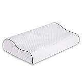 look envy Nackenstützkissen Orthopädisches Kissen-Memoryfoam gegen Nackenschmerzen/Rückenschmerzen für Seitenschläfer mit waschbare Kissenbezüge 57*35*9/11