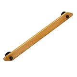 Wandhalterung Handläufe, Moderne Holz-Wand-Geländerstufen rutschfeste Haltegriffe mit Metallsockel, Indoor Outdoor Veranda Deck Treppen Dekor Langlebig, rutschfest, Schön (Hellbraun 30CM (1FT))