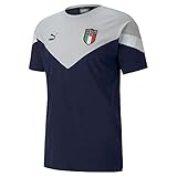 PUMA FIGC Iconic MCS T-Shirt für Herren, Herren, 756660, blau, M