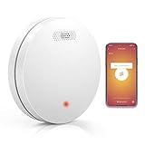 XINDUM Rauchmelder Vernetzt WLAN 10 Jahre Batterie,Tuya Smart Home Feuermelder Testsieger,Wi-Fi Brandmelder Entspricht EN 14604 TÜV mit App Intellig