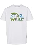 Mister Tee Unisex Kinder Kids Star Wars Colorful Logo Tee T-Shirt, White, 134/140