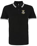 St Mirren 1940er Retro Fußball Ikonic Polo gesticktes Log
