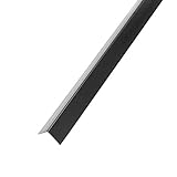 DQ-PP WINKELPROFIL | 10x10mm | 5m (5x 1m) | Farbe: Schwarz | Material: PVC | Kunststoff Winkelleiste | Außenecke Kantenschutz Wand L Profil Eckprofil Kunststoffwink