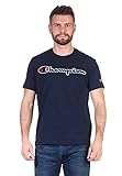 Champion Herren T-Shirt 214194 BS538 NVB Dunkelblau, Größe:L