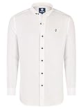 Almbock Trachtenhemd Herren Slim Fit - Oktoberfest Hemd in weiß Größe L