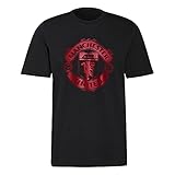 adidas Manchester United 2021-22 Herren T-Shirt mit Logo, schwarz, M