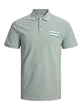 JACK & JONES Mens Jcocharles Polo Ss FST Tops, Slate Gray, XL