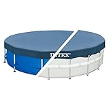 Intex 28031 Round Pool Cover - Poolabdeckplane - Ø 366 cm - Für Metal und Prism F