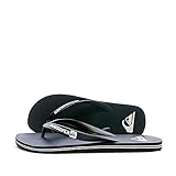 Quiksilver Herren Molokai-Flip-Flops for Men Badeschuhe, Schwarz (Black/Black/White Xkkw), 44 EU