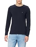 Tommy Hilfiger Herren Tommy Logo Long Sleeve Tee Hemd, Desert Sky, XL