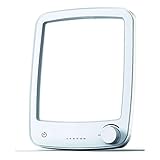 Csy Lichttherapielampe/SAD-Lampe, 10000 Lux Tragbare Natürliche Sonnenlichtlampe, Glückliches Licht/Sonnenlampe Mit 6 Timer-Einstellungen, Knopfeinstellung, Vollständig UV