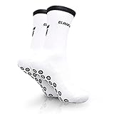 GRIPMODE Unisex Sportsocken, weiß (Gr. 39-45) I Fußball- und Sportsocken I Gemacht für Komfort, verbesserte Kraftübertragung und maximale Beweglichk