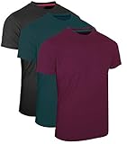 FULL TIME SPORTS 3 Packs Long & Tall Tee Shirt Ch-FGR-MRN Combo # 9 - XXX-Larg