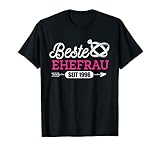 Geschenk zur Silberhochzeit Beste Ehefrau seit 1996 T-S