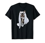 Hundebesitzer Haustier Welpe Doggie Halloween Kostüm Friendly Ghost T-S