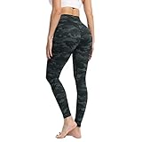 Deloito Frauen Yoga Hose Hoher Taille Push Up Ypga Leggings Tight Sporthose Sexy Po-Lifting Sport-Leggings mit Bauchkontrolle Damen Bequem Fitnesshose Teenager Mädchen Skinny Jogging