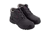 K&G Arbeitsstiefel NIZO NZ210 S1 SCHWARZ Arbeitsschuhe Gartenschuhe Kunststoffkappe Herrenschuhe Sicherheitsschuhe Stiefel Garten Herren (Numeric_42)