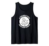 Pizza Hawaiian Pineapple Hawaii Funny Food Zitate Tank Top