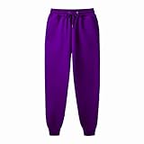 LIMILI Enge Jogginghose Herren Jogger Freizeithose Fitness Herren Sportswear Black Gym Jogging Jogginghose-Lila_L