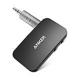 Anker Soundsync Bluetooth Empfänger für Musik mit Bluetooth 5.0, Akkulaufzeit von 12 Stunden, für Auto, Zuhause, Kopfhörer und Lautsp