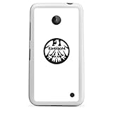 DeinDesign Silikon Hülle kompatibel mit Nokia Lumia 630 Dual SIM Case weiß Handyhülle Eintracht Frankfurt Adler Log