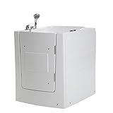 Home Deluxe - Seniorenbadewanne inkl. Whirlpool- Vital L rechts - Maße: 153 x 76 x 64cm - Sitzwanne inkl. komplettem Zubehör | Badewanne mit Tür, Whirlpool-Badewannen mit Einstieg